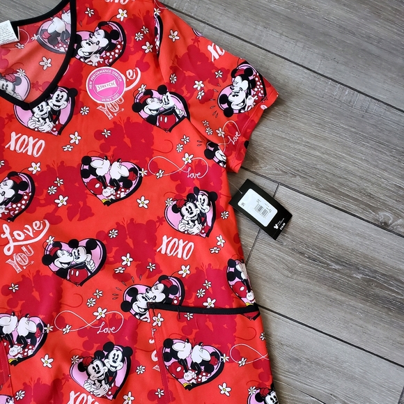 New Disney Mickey and Minnie scrub top - Picture 8 of 16